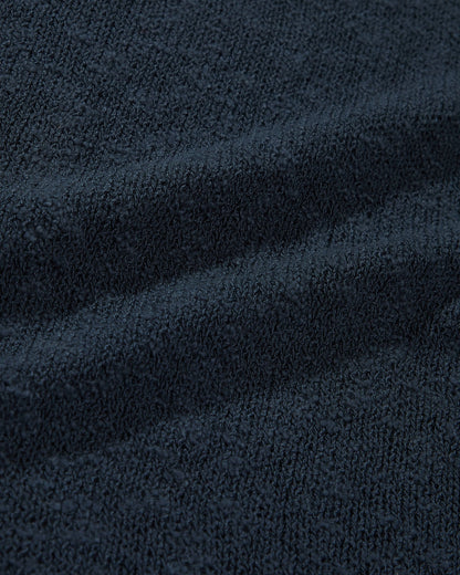 Newport Cotton Slub Crew - Washed Navy