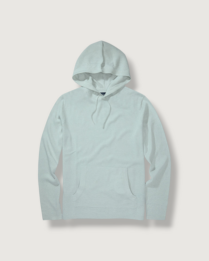 Linen Sweater Beach Hoodie - Light Blue