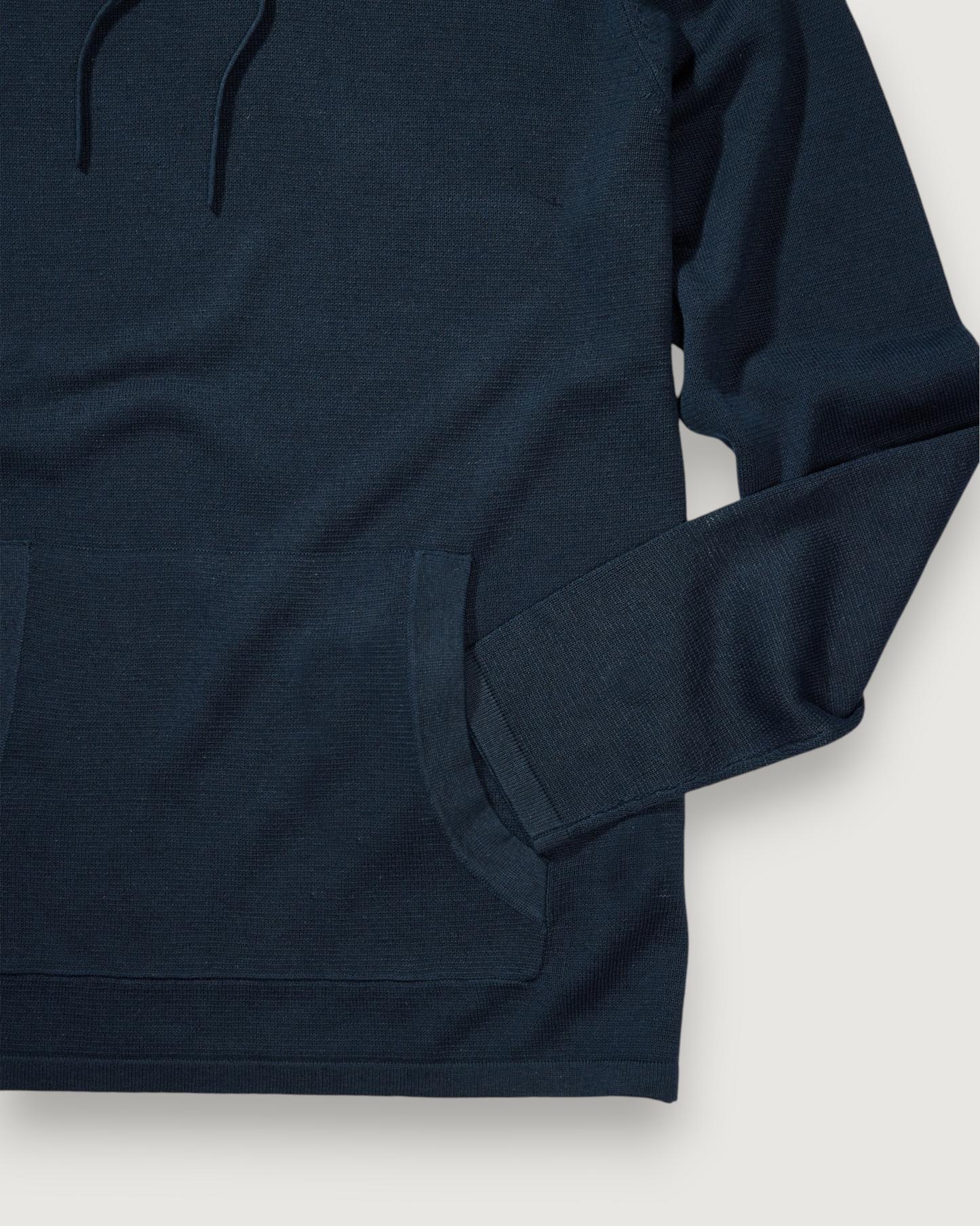 Linen Sweater Beach Hoodie - Navy