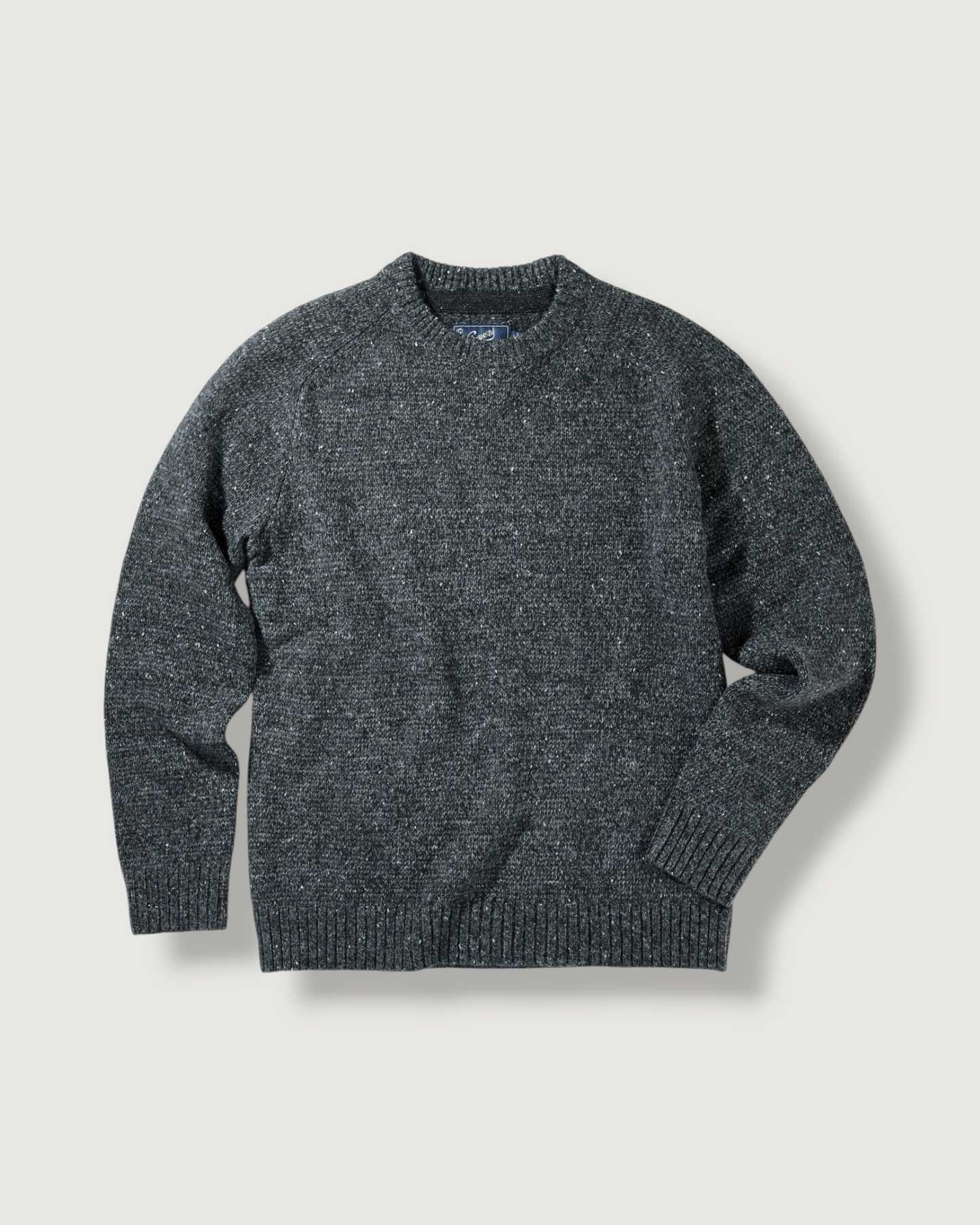 Donegal Wool Crew - Charcoal