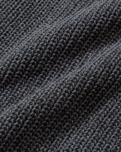 Portsmouth Rib Cardigan - Gunmetal