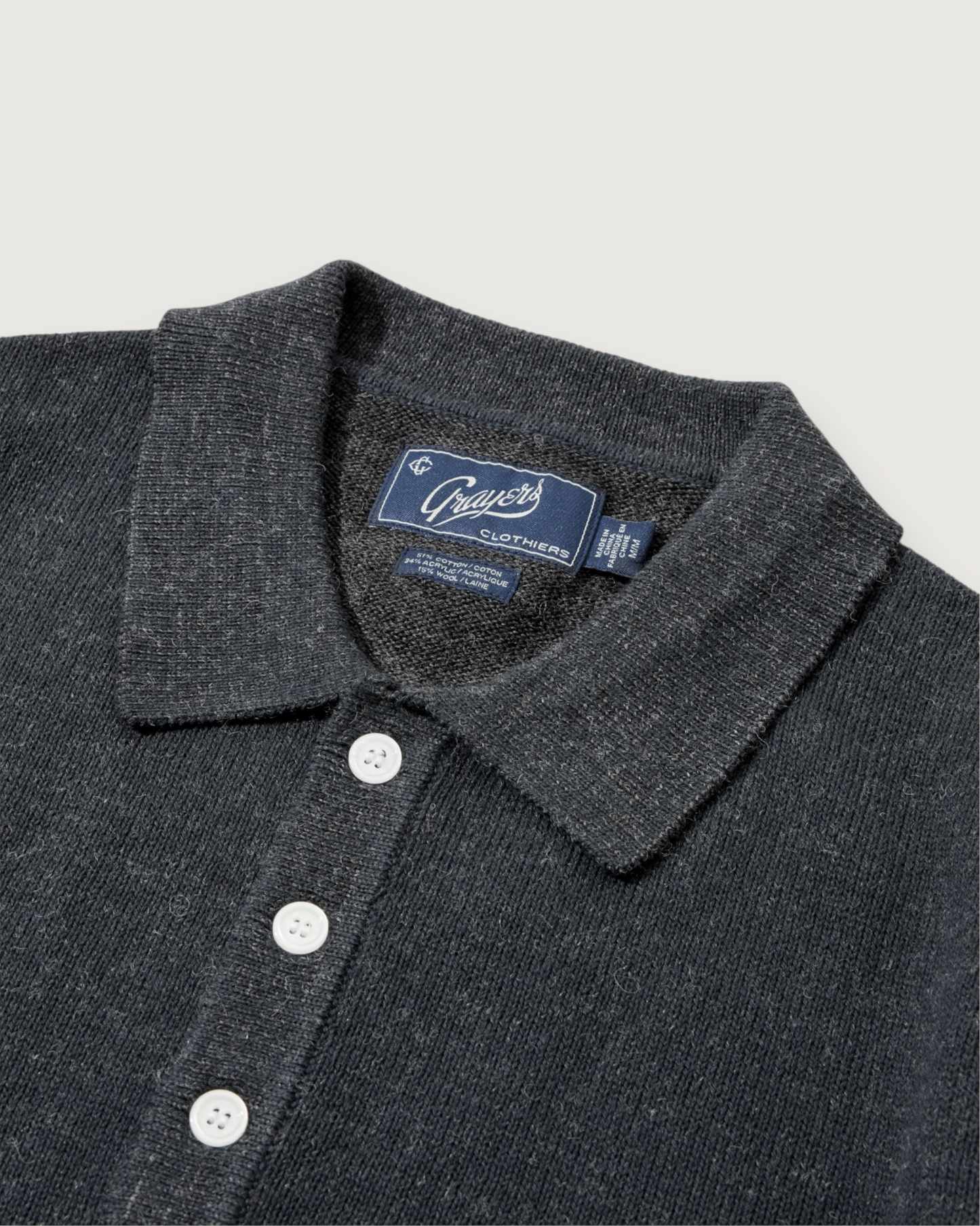 Portsmouth Jersey Sweater Rugby - Charcoal