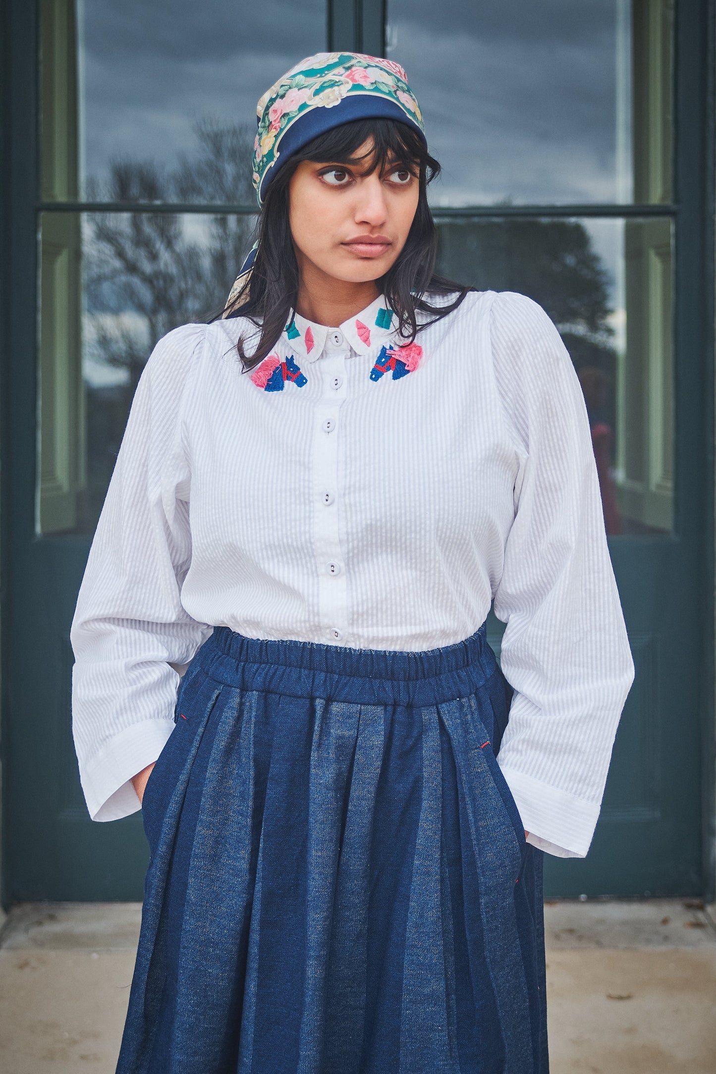 Lowie Horse Embroidered Blouse
