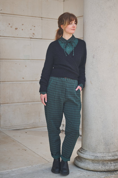 Lowie Alpaca Black Ballet Wrap Cardigan