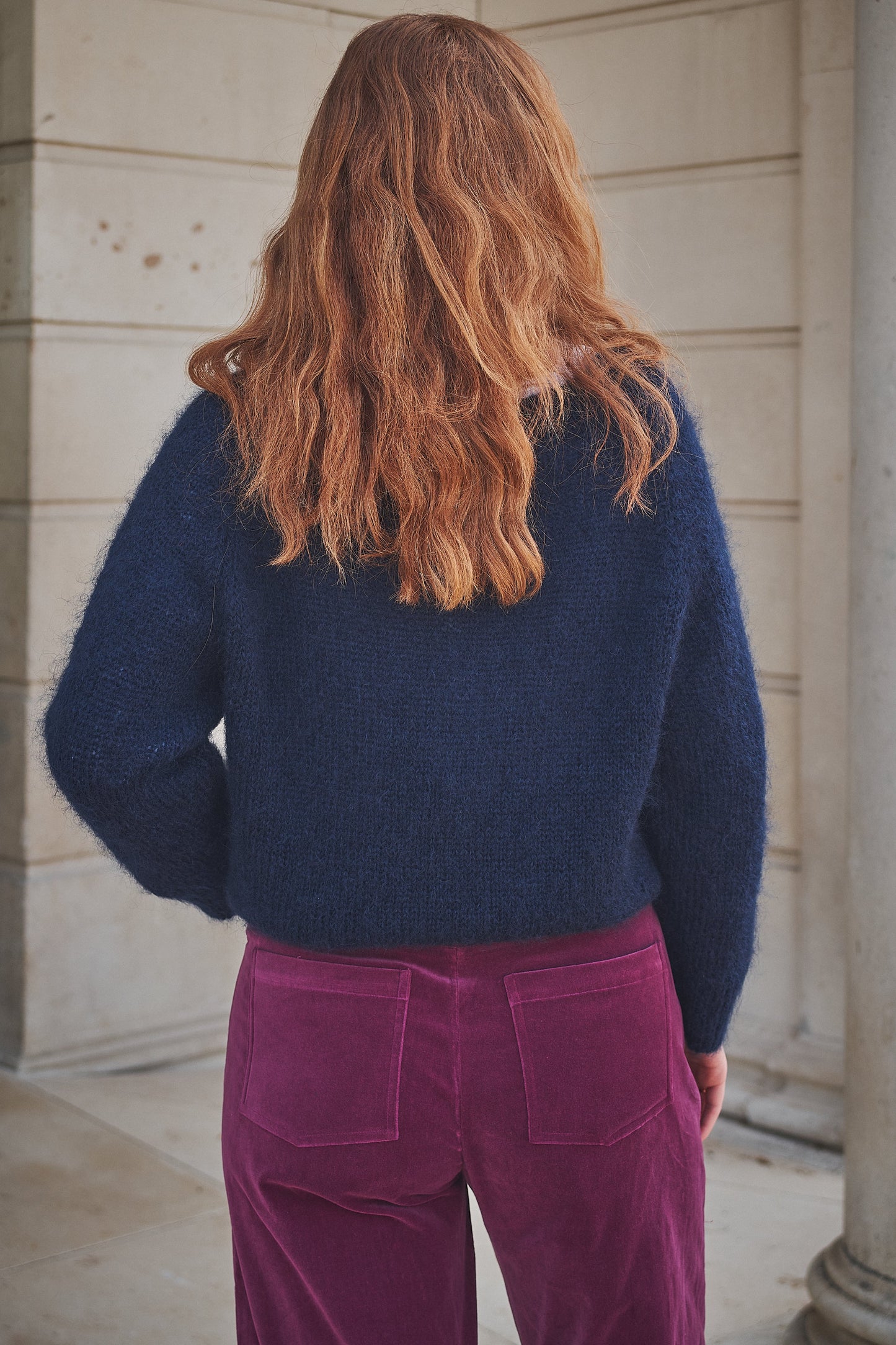 Lowie Velvet Magenta Trousers