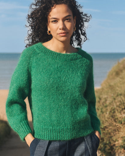 Lowie Green Mohair Jumper