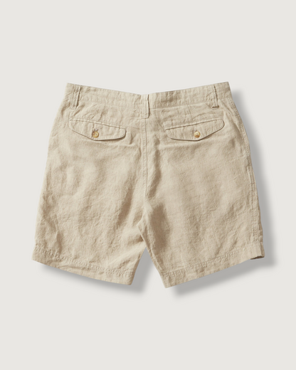 Aventura Washed Linen Shorts  - Safari