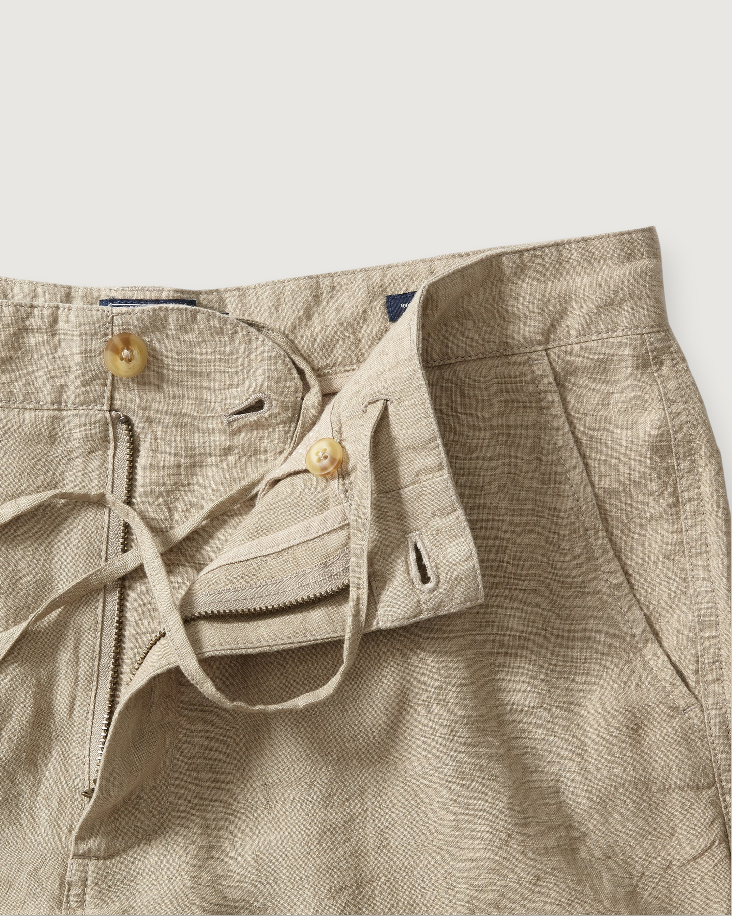 Aventura Washed Linen Shorts  - Safari