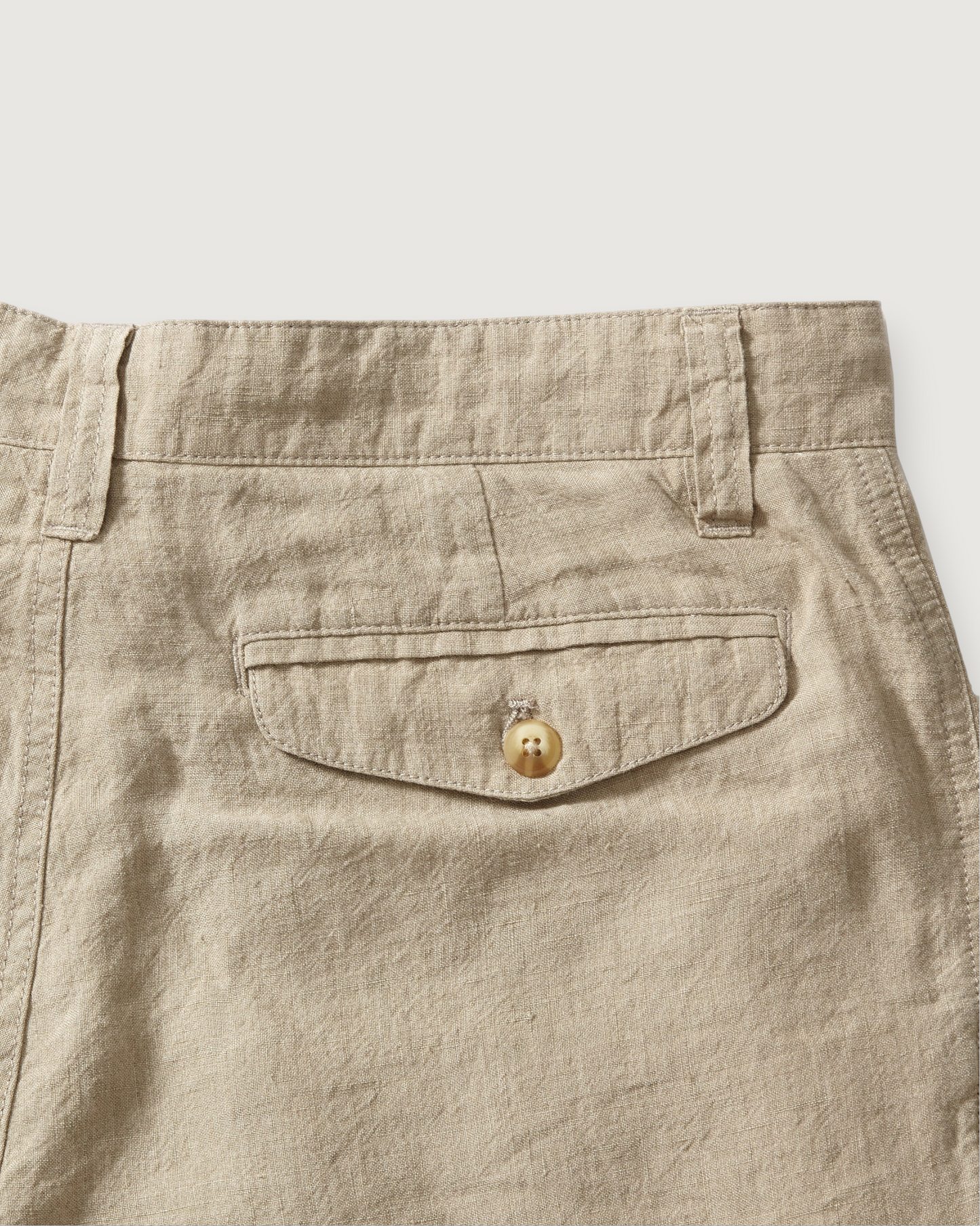 Aventura Washed Linen Shorts  - Safari