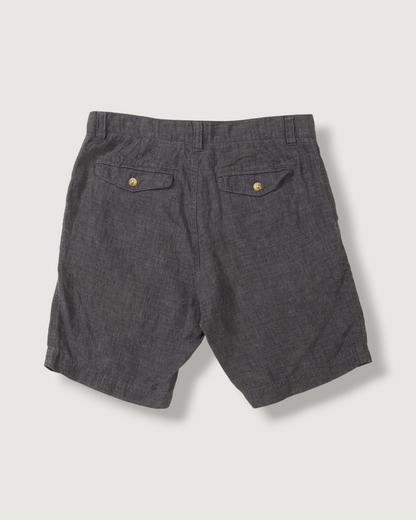 Aventura Washed Linen Shorts - Charcoal