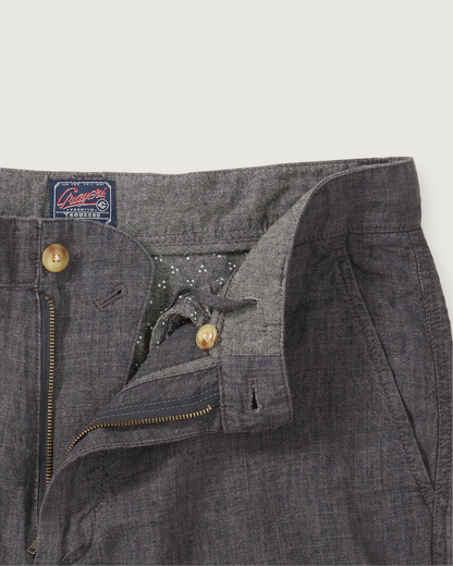 Aventura Washed Linen Shorts - Charcoal