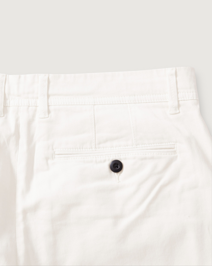 Precision Stretch Chino Shorts 8" - White