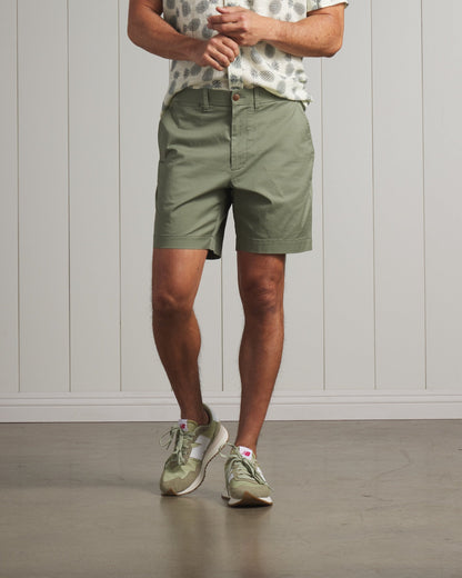 Thompson Flex Stretch Shorts 7"- Olivine