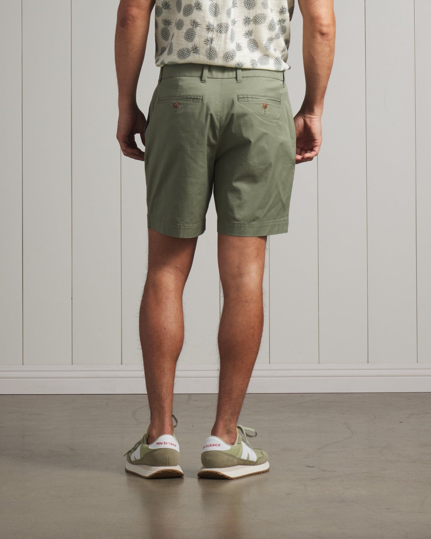 Thompson Flex Stretch Shorts 7"- Olivine