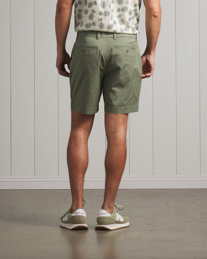Thompson Flex Stretch Shorts 7"- Olivine