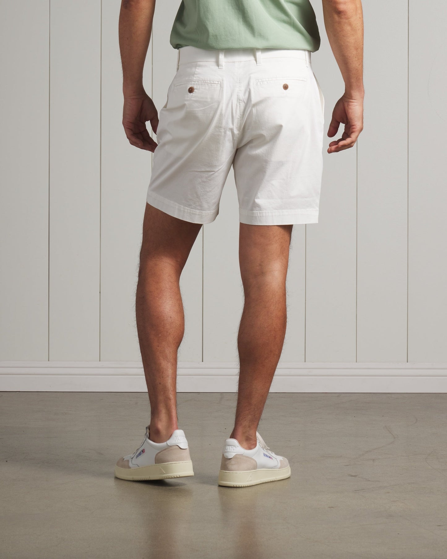 Thompson Flex Stretch Shorts 7"- White