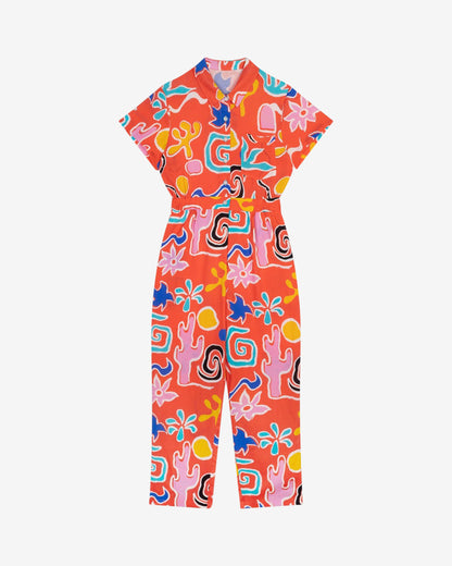 Lowie Desert Print Lyocell Boilersuit