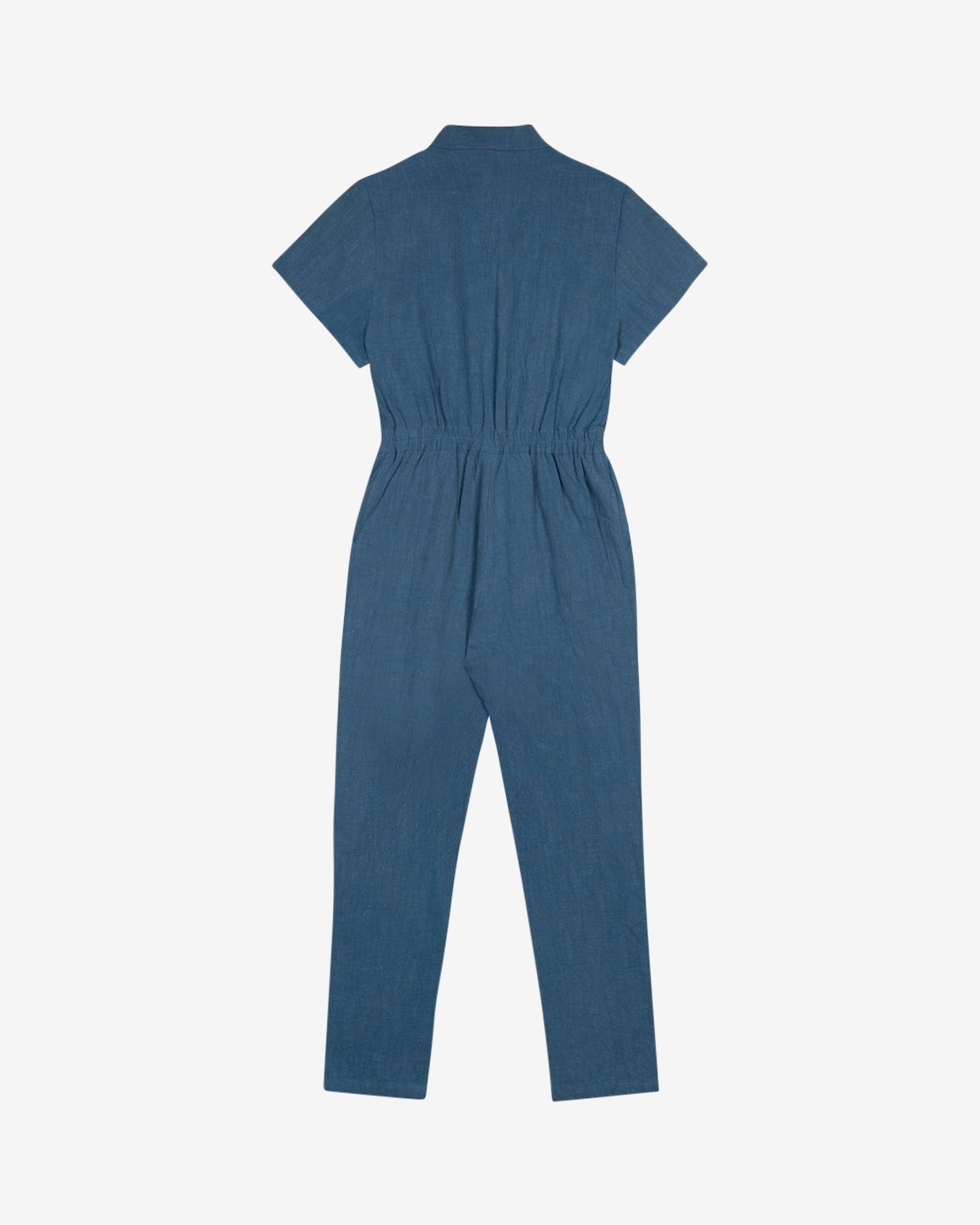 Lowie Cotton Linen Washed Blue Boilersuit