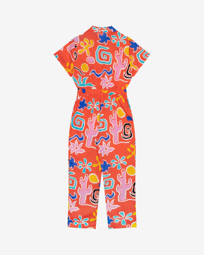 Lowie Desert Print Lyocell Boilersuit