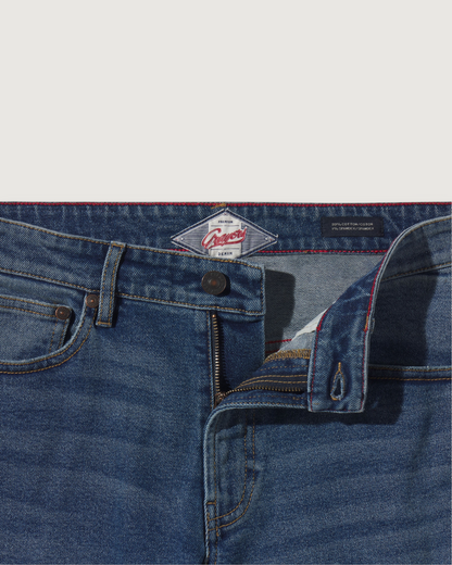 Edward Stretch Straight Fit Denim - Vintage Wash