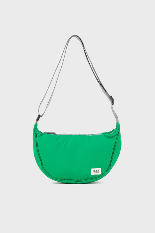 Roka Farringdon Green Half Moon Bag