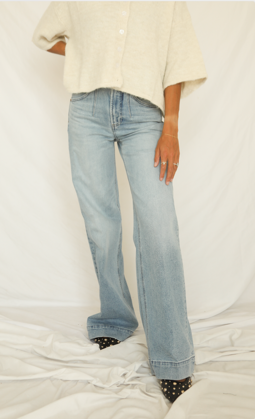 pistola: lana high rise wide leg jean - terrace