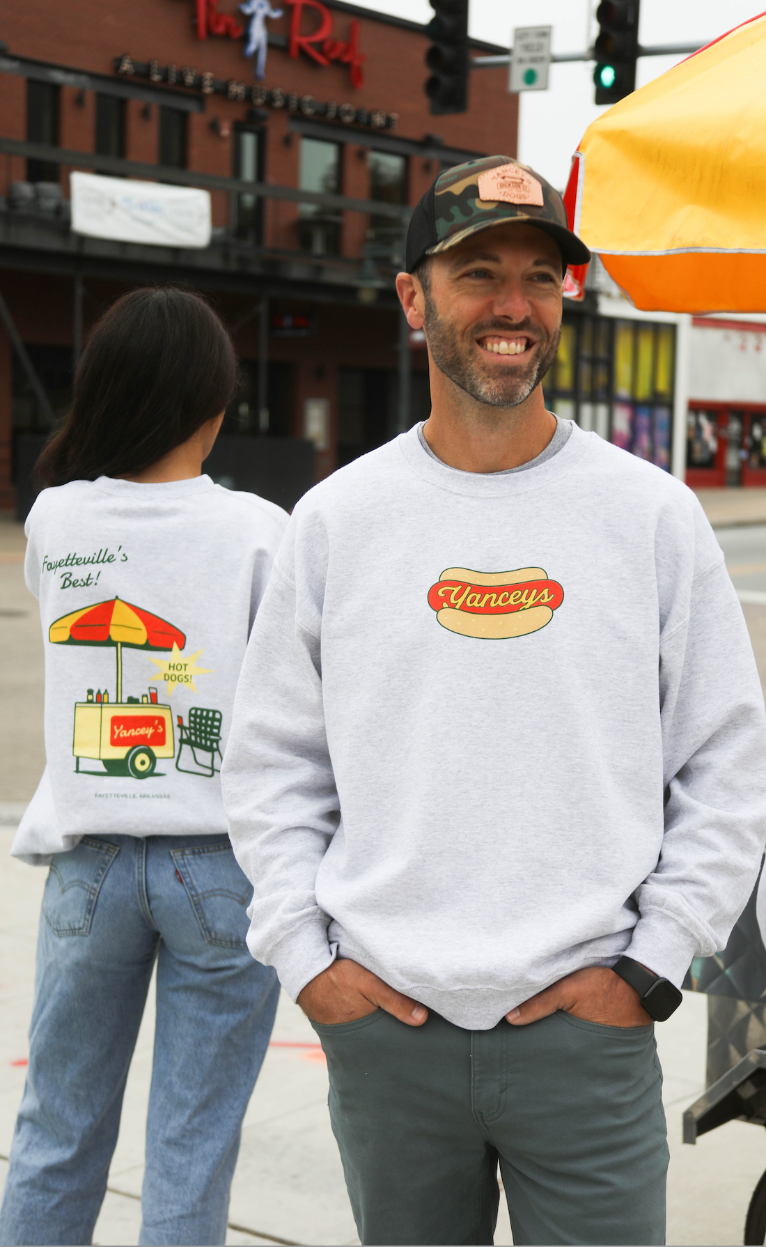 charlie southern: yancey's hot dogs sweatshirt