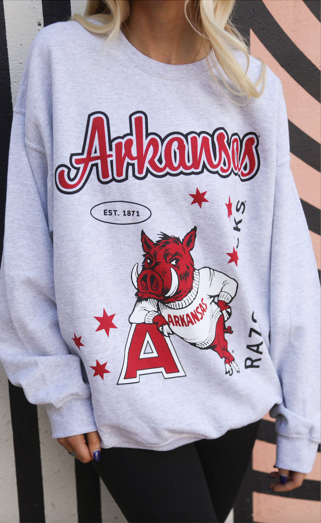 charlie southern: arkansas stars vault sweatshirt