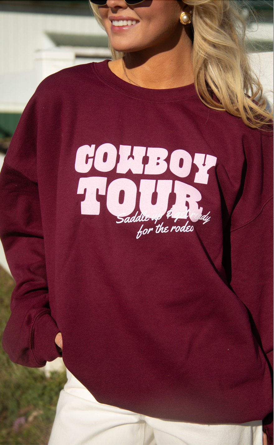 charlie southern: cowboy tour sweatshirt