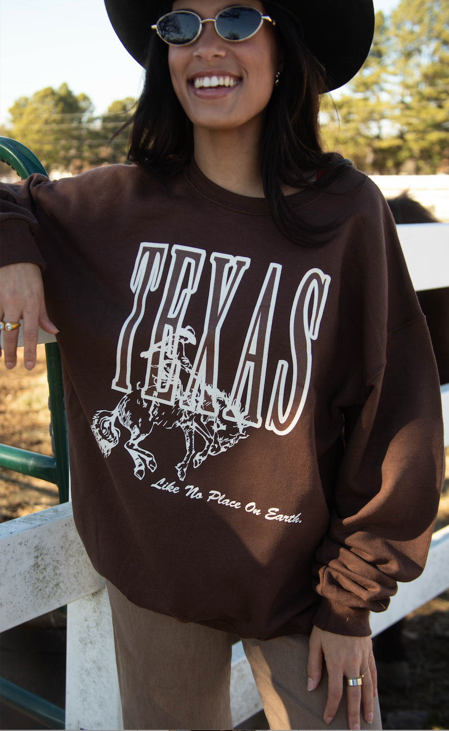 charlie southern: texas like no place on earth sweatshirt