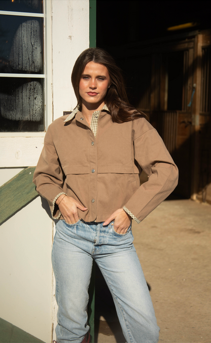 cross check barn jacket