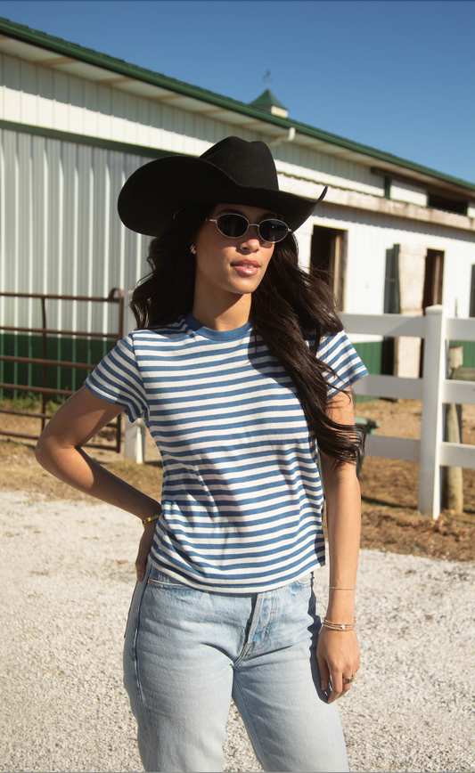 z supply: tourist striped tee - calypso