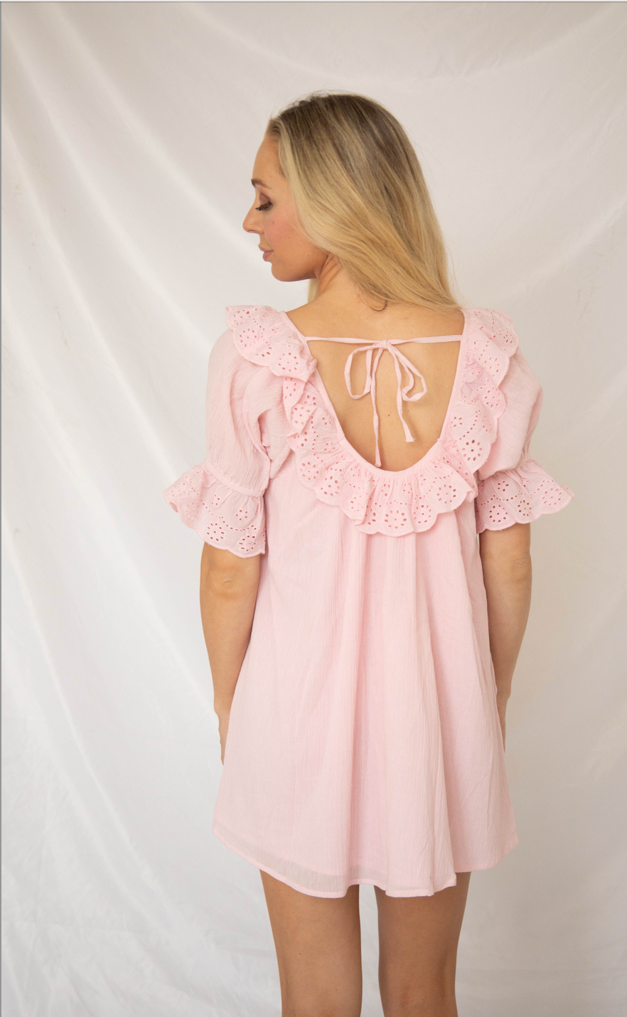 show me your mumu: toulouse dress - pink eyelet
