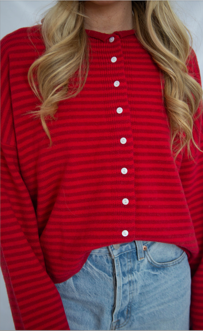 not over you cardigan - fuchsia