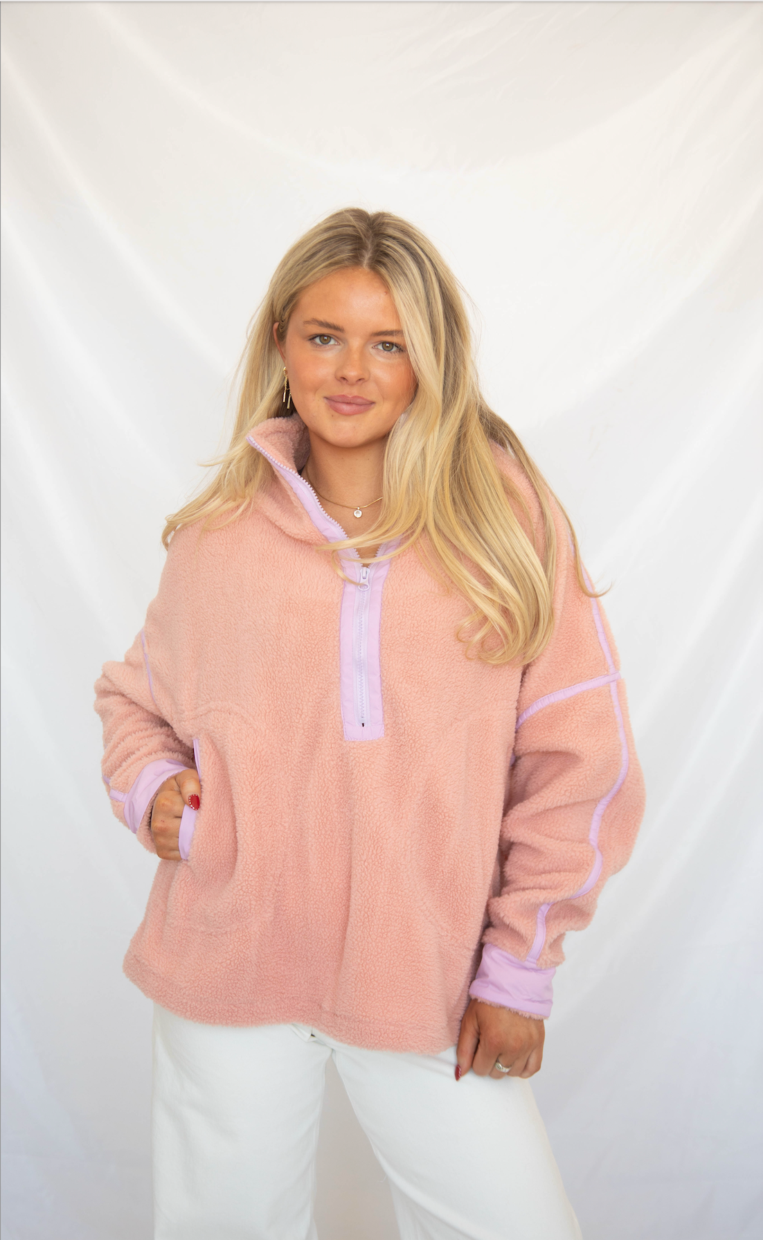 you know the one sherpa pullover
