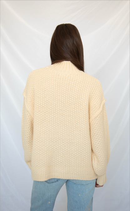 love won't change sweater - cream