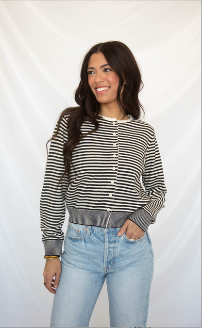 crisp lines cardigan