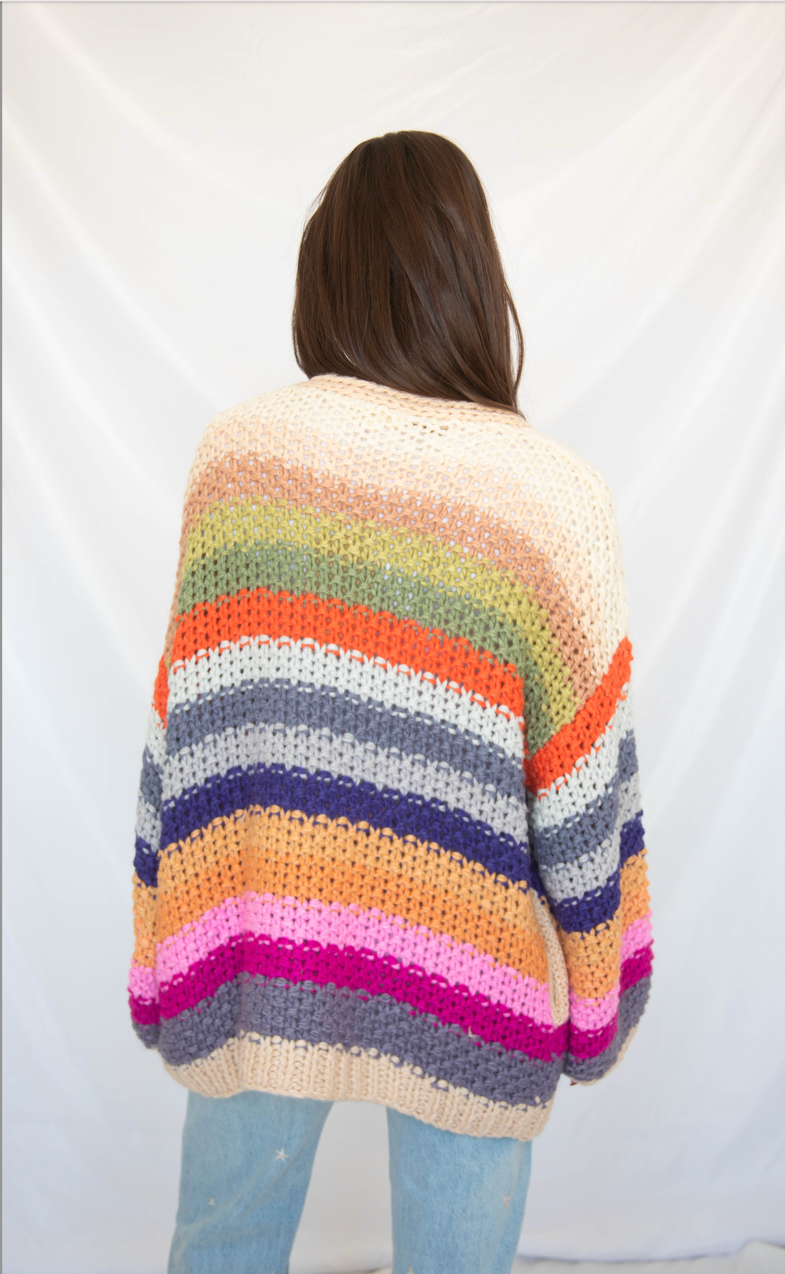 live it up rainbow cardigan