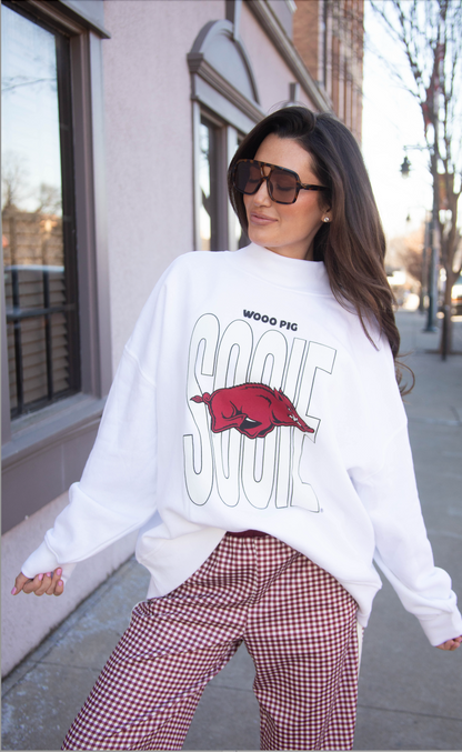charlie southern: wooo pig mock neck