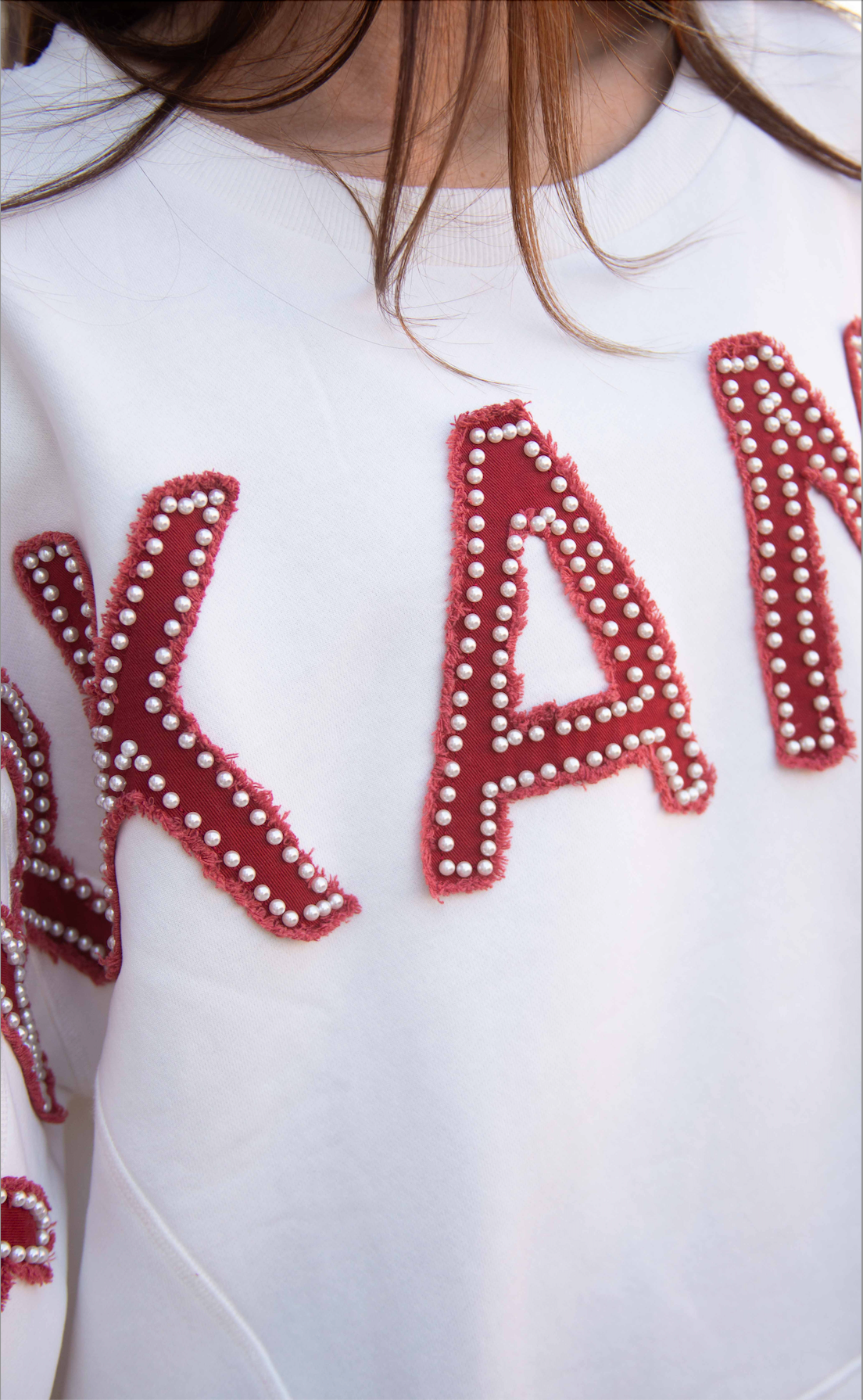 arkansas all star distressed pullover