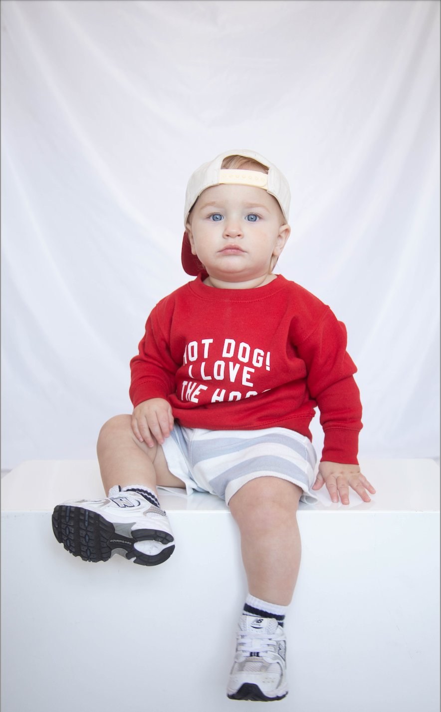charlie southern: hot dog i love the hogs toddler sweatshirt