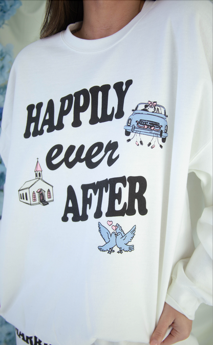 friday + saturday: happily ever after sweatshirt