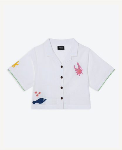 Lowie Applique White Sea Shirt
