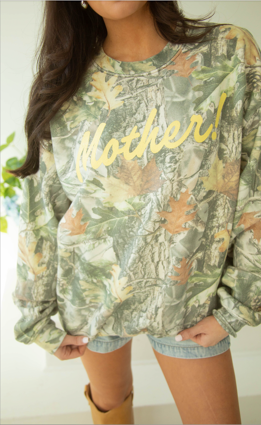 charlie southern: mother camo sweatshirt