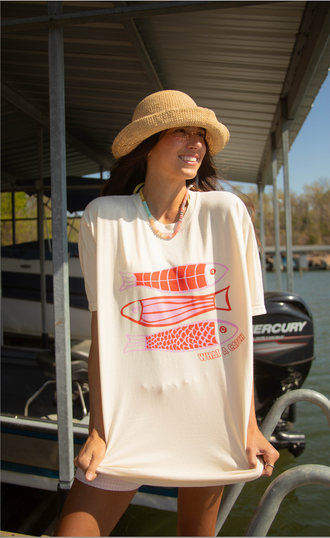 charlie southern: what a catch fish tee