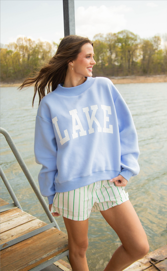 lake / beach reversible mock neck