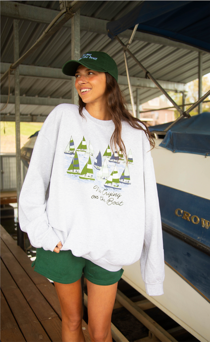 charlie southern x jo johnson overby: no crying on the boat sweatshirt