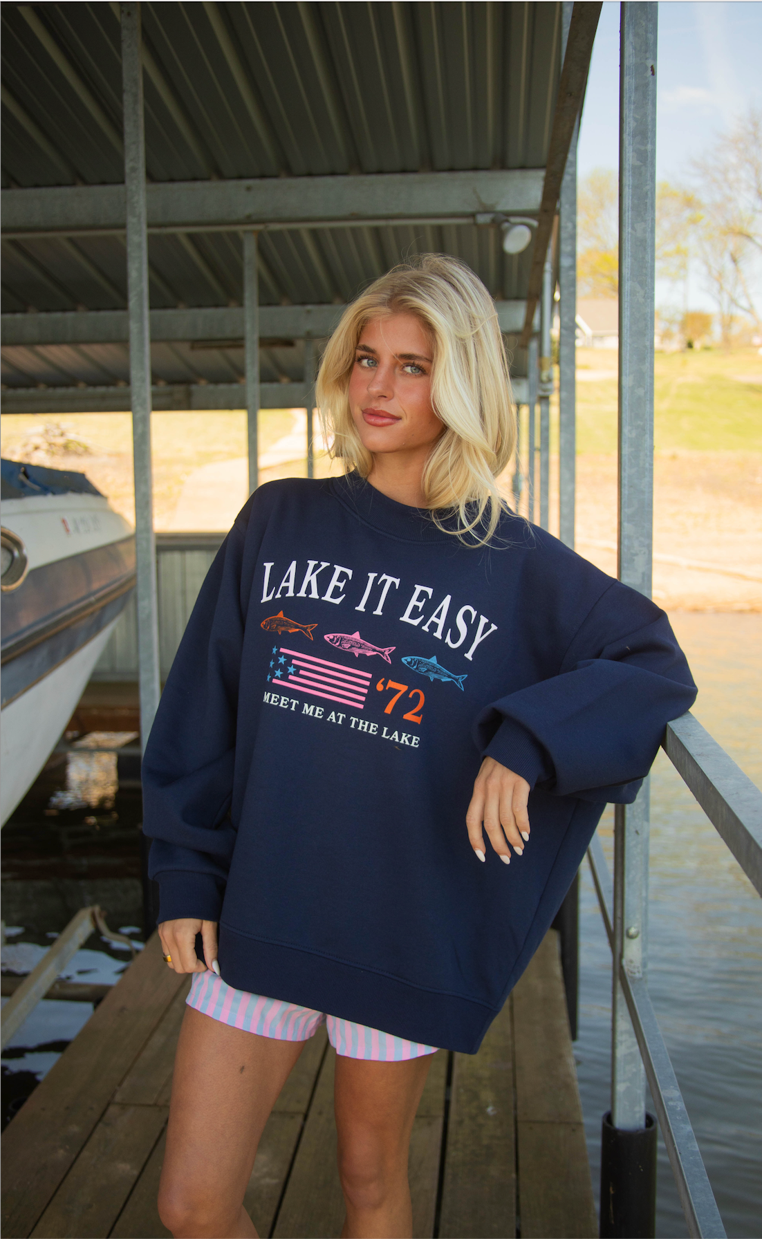 charlie southern: lake it easy mockneck