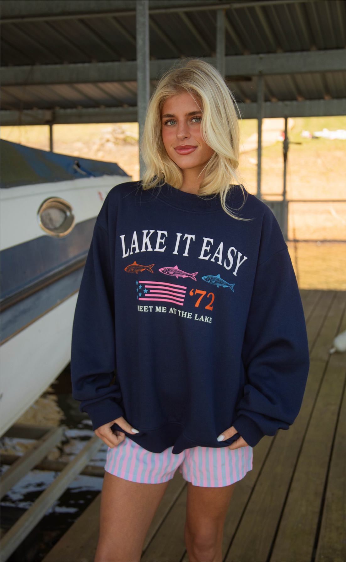 charlie southern: lake it easy mockneck