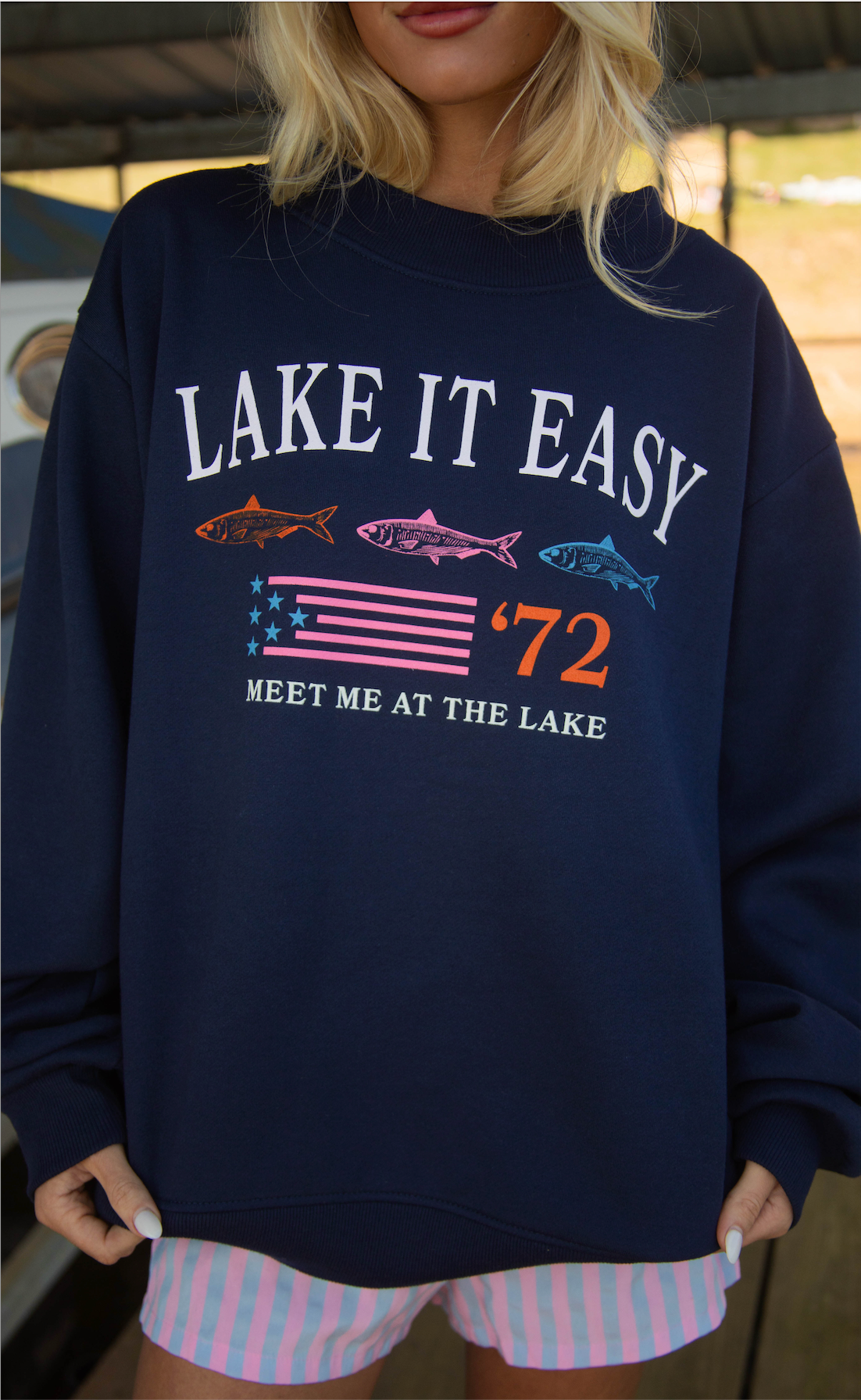 charlie southern: lake it easy mockneck